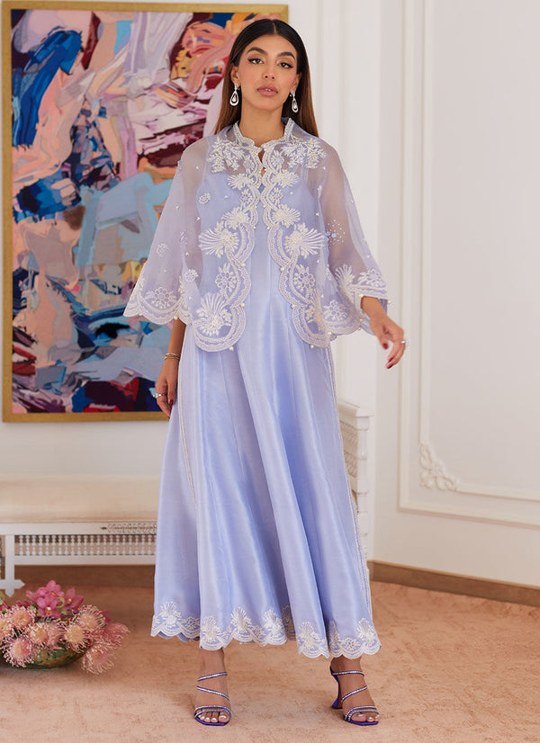 Farah Talib Aziz | Luna Eid Collection 24 | FLEUR LAVENDER - by - Libasekhas UK - Registered Vendor of : Farah Talib Aziz - 100% Original Designer Dresss