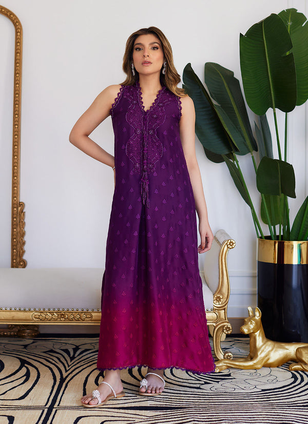 Farah Talib Aziz | Luna Eid Collection 24 | VIOLETTE WILD BERRY OMBRE - by - Libasekhas UK - Registered Vendor of : Farah Talib Aziz - 100% Original Designer Dresss