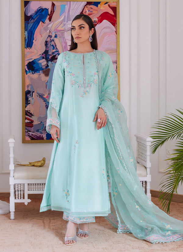Farah Talib Aziz | Luna Eid Collection 24 | AURELLA MINT - by - Libasekhas UK - Registered Vendor of : Farah Talib Aziz - 100% Original Designer Dresss