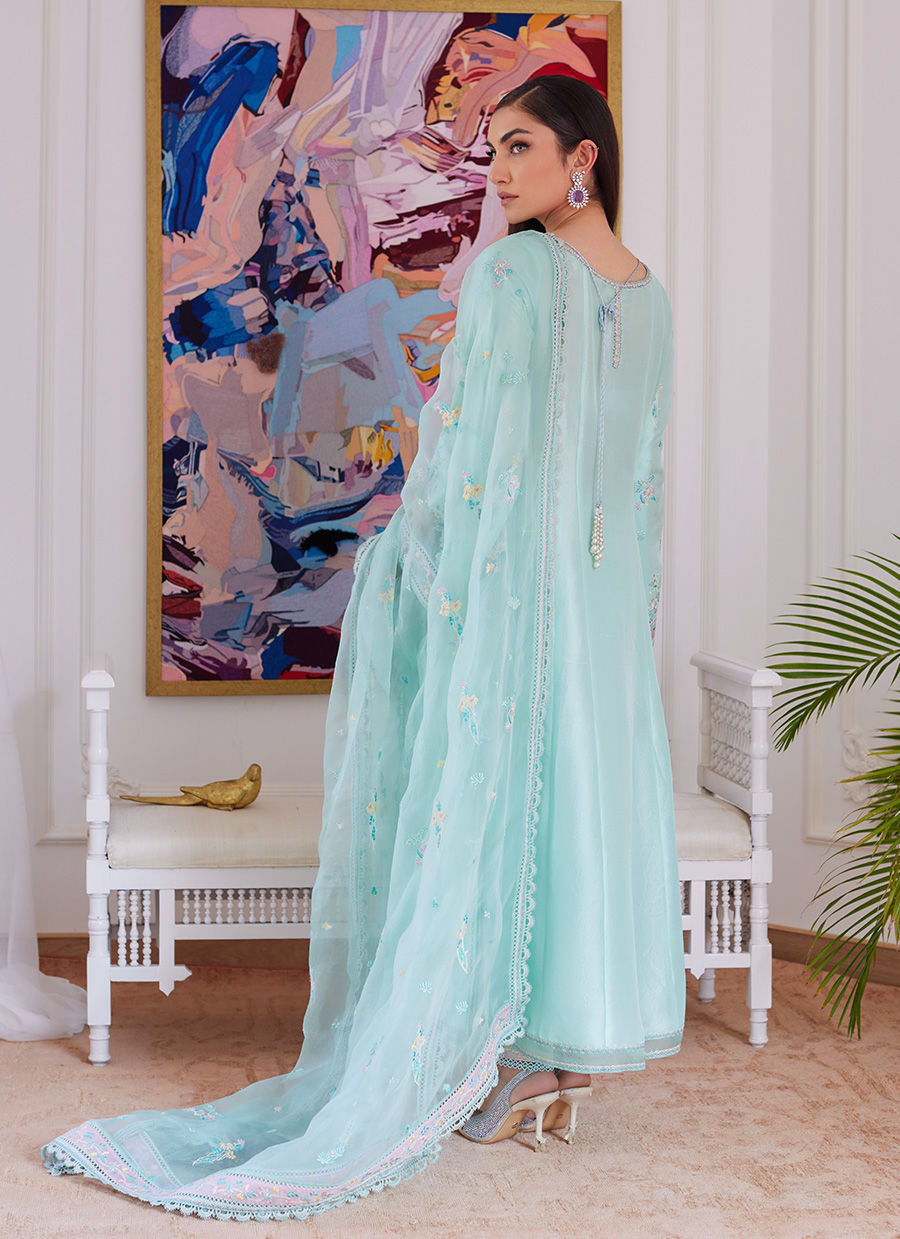 Farah Talib Aziz | Luna Eid Collection 24 | AURELLA MINT - by - Libasekhas UK - Registered Vendor of : Farah Talib Aziz - 100% Original Designer Dresss
