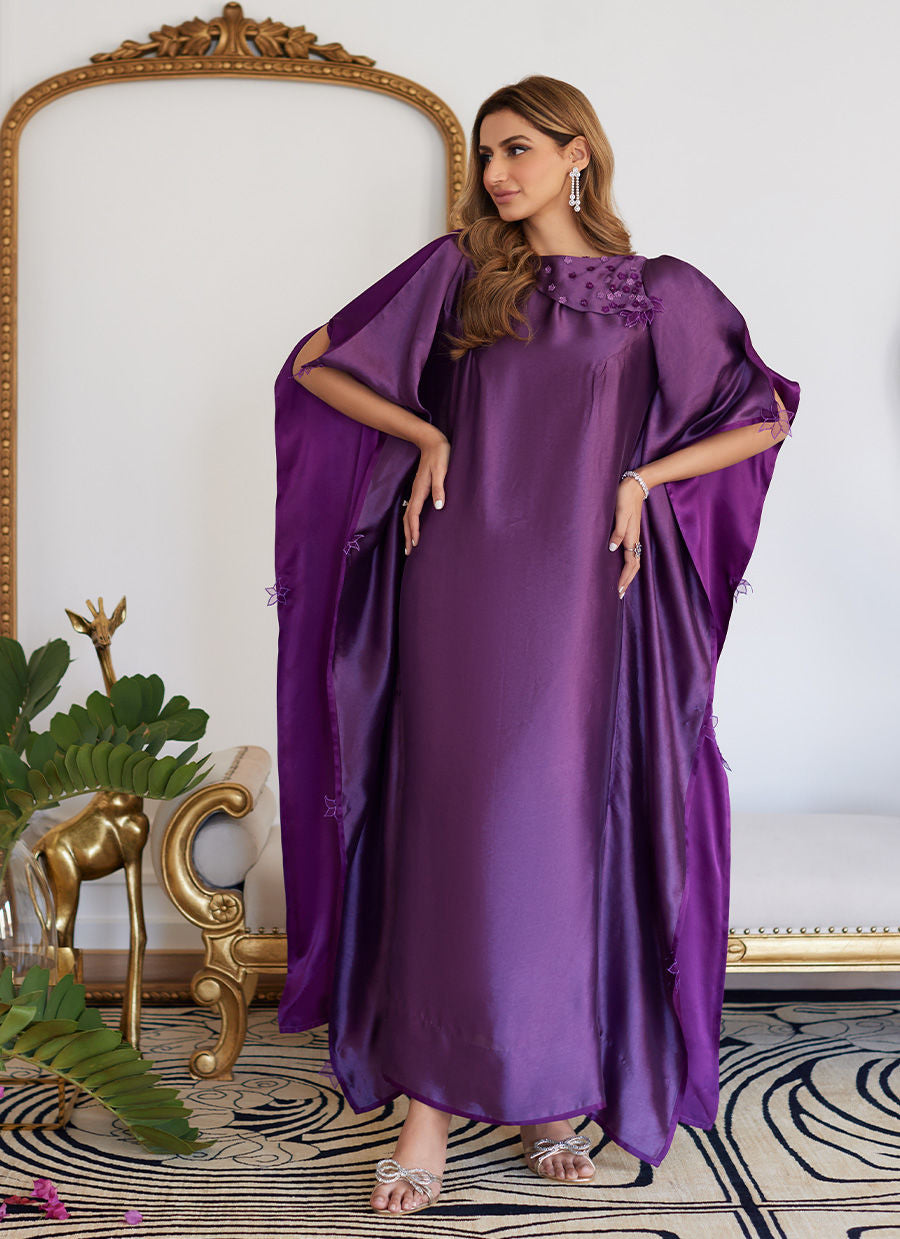 Farah Talib Aziz | Luna Eid Collection 24 | MAYLONE SPARKLING GRAPE - by - Libasekhas UK - Registered Vendor of : Farah Talib Aziz - 100% Original Designer Dresss
