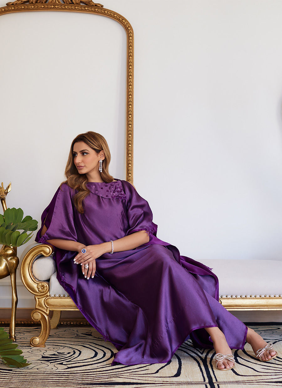 Farah Talib Aziz | Luna Eid Collection 24 | MAYLONE SPARKLING GRAPE - by - Libasekhas UK - Registered Vendor of : Farah Talib Aziz - 100% Original Designer Dresss