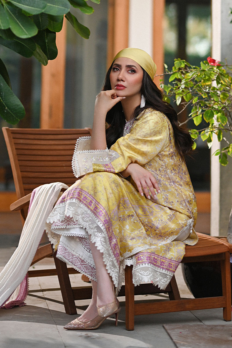 Ansab Jahangir | Digital Silk | Paloma Shirt and Dupatta - by Libasekhas UK - Registered Vendor of : Ansab Jahangir - 100% Original Designer Dress