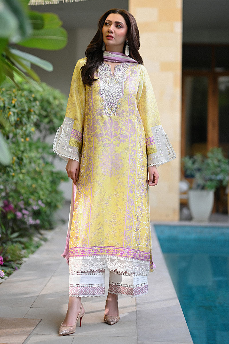 Ansab Jahangir | Digital Silk | Paloma Shirt and Dupatta - by Libasekhas UK - Registered Vendor of : Ansab Jahangir - 100% Original Designer Dress
