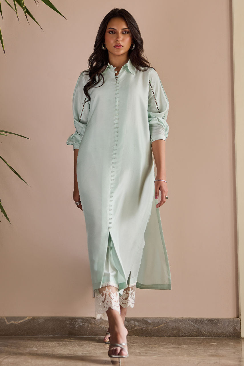Deepak Perwani | Nazia Eid Edit 26 | Mint Glaze - by Libasekhas UK - Registered Vendor of : Deepak Perwani - 100% Original Designer Dress