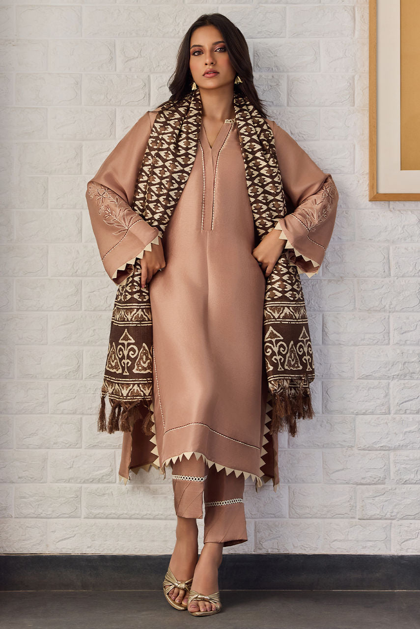 Deepak Perwani | Nazia Eid Edit 26 | Mocha - by Libasekhas UK - Registered Vendor of : Deepak Perwani - 100% Original Designer Dress