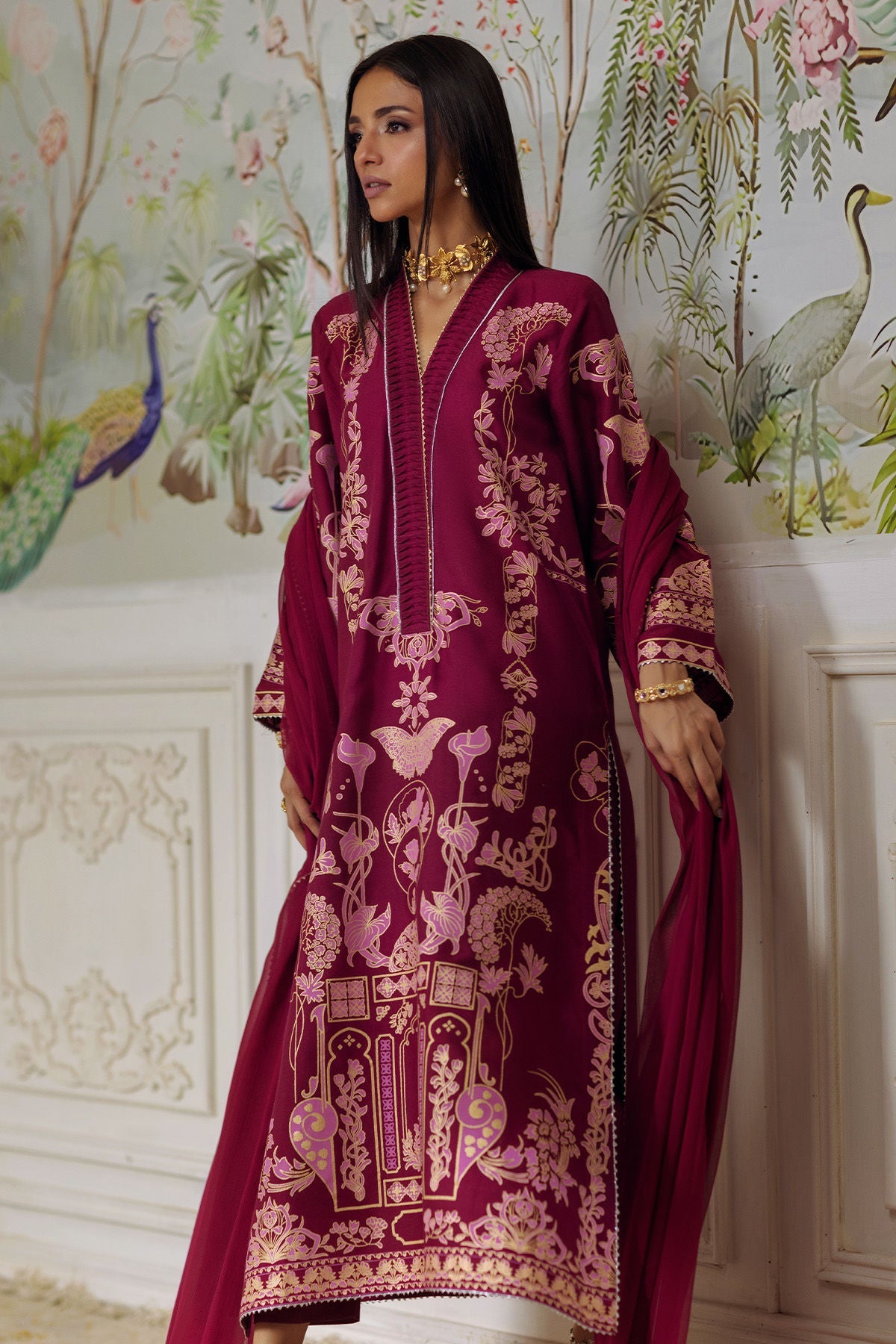 Annus Abrar | Elemental Festive | Renali (Shirt, Pants and Dupatta) - by Libasekhas UK - Registered Vendor of : Annus Abrar - 100% Original Designer Dress