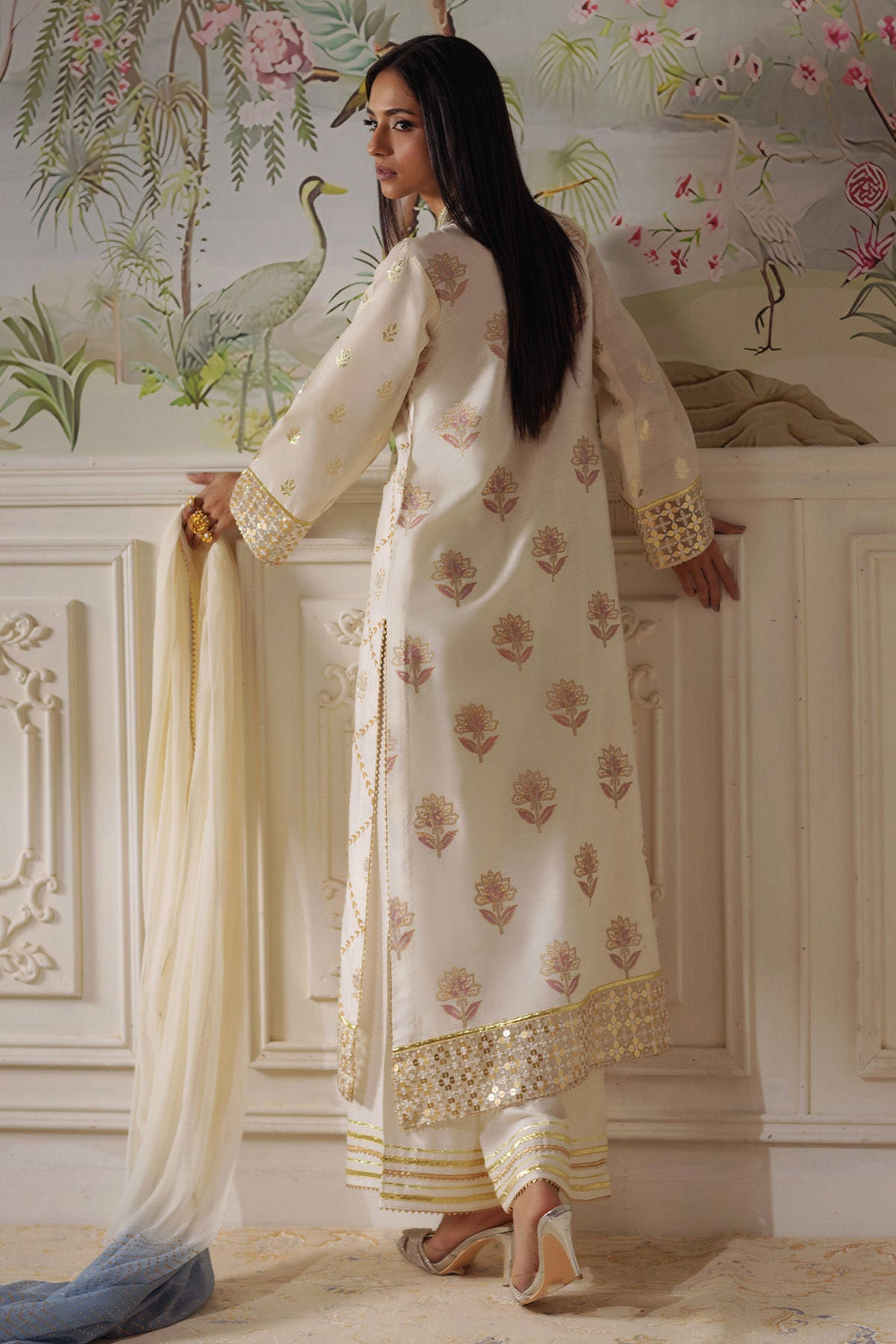Annus Abrar | Elemental Festive | Fasila (Shirt, Pants and Dupatta) - by Libasekhas UK - Registered Vendor of : Annus Abrar - 100% Original Designer Dress