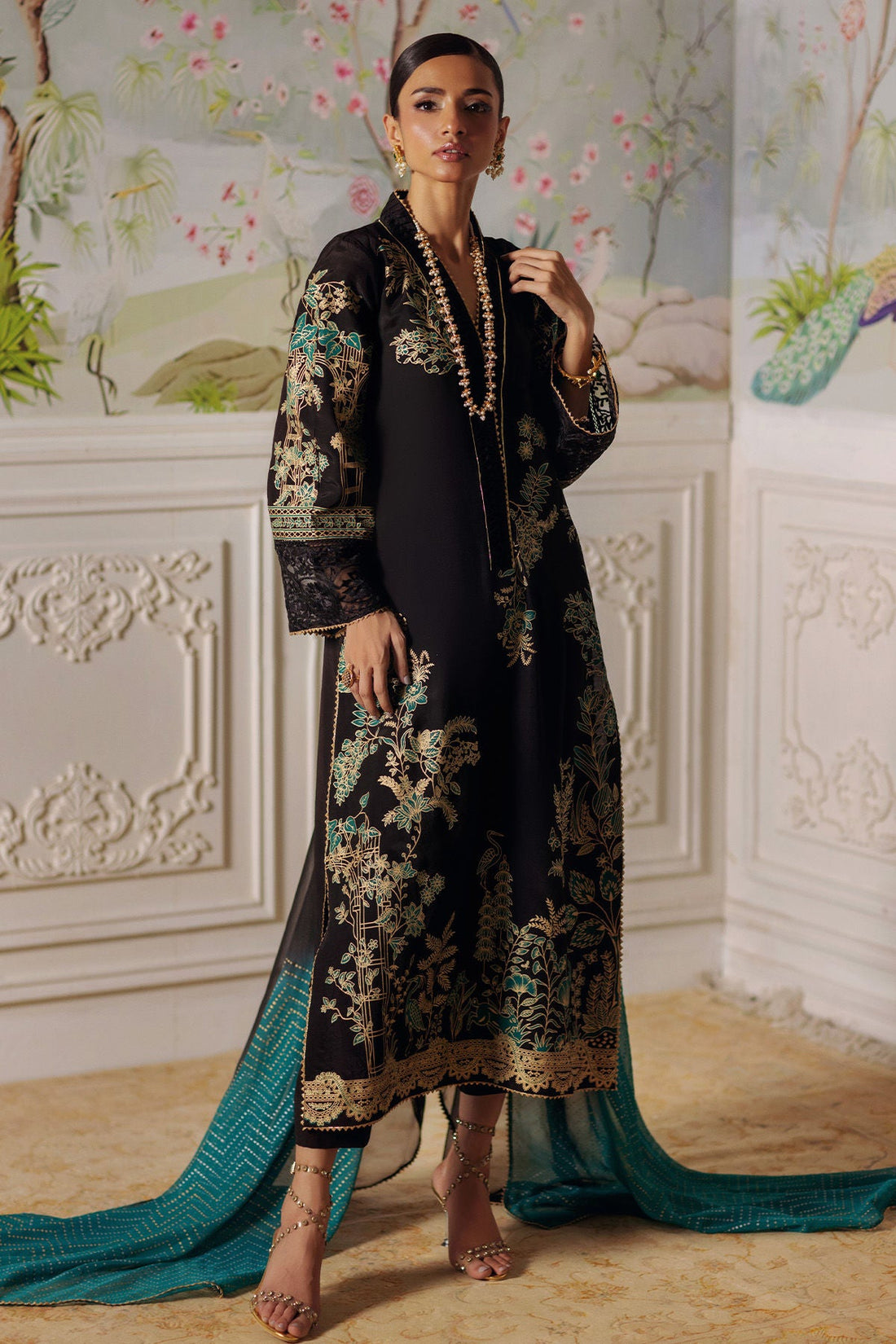 Annus Abrar | Elemental Festive | Renaab (Shirt, Pants and Dupatta) - by Libasekhas UK - Registered Vendor of : Annus Abrar - 100% Original Designer Dress
