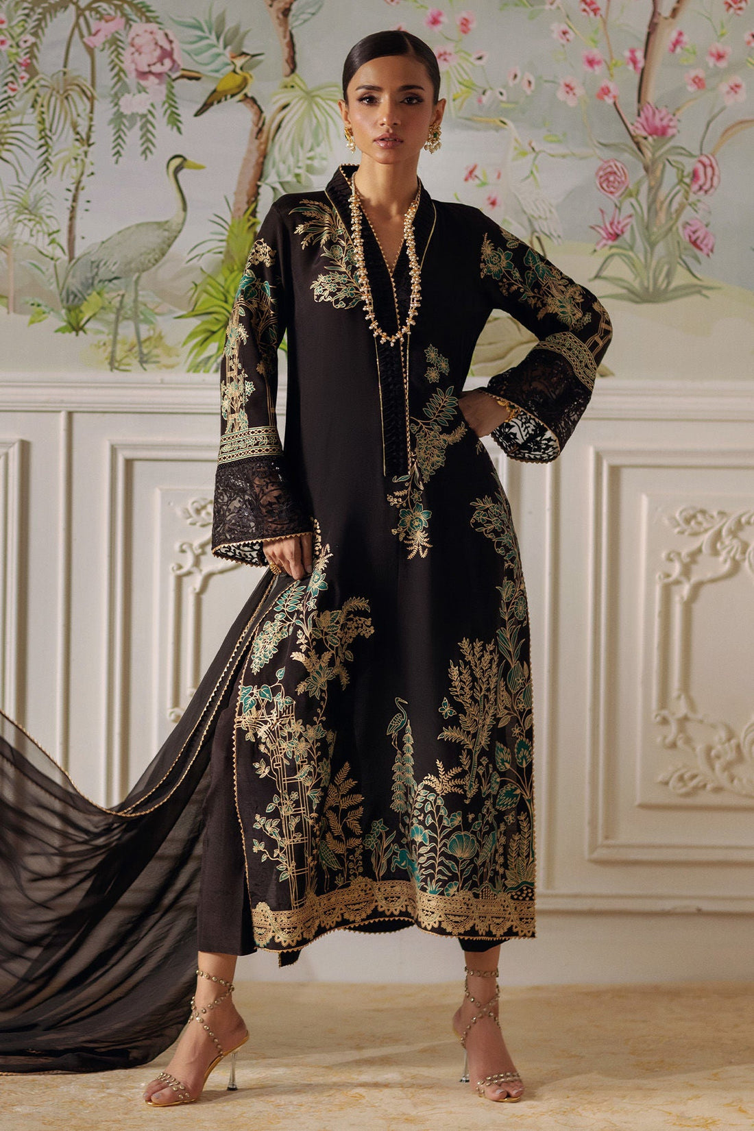 Annus Abrar | Elemental Festive | Renaab (Shirt, Pants and Dupatta) - by Libasekhas UK - Registered Vendor of : Annus Abrar - 100% Original Designer Dress