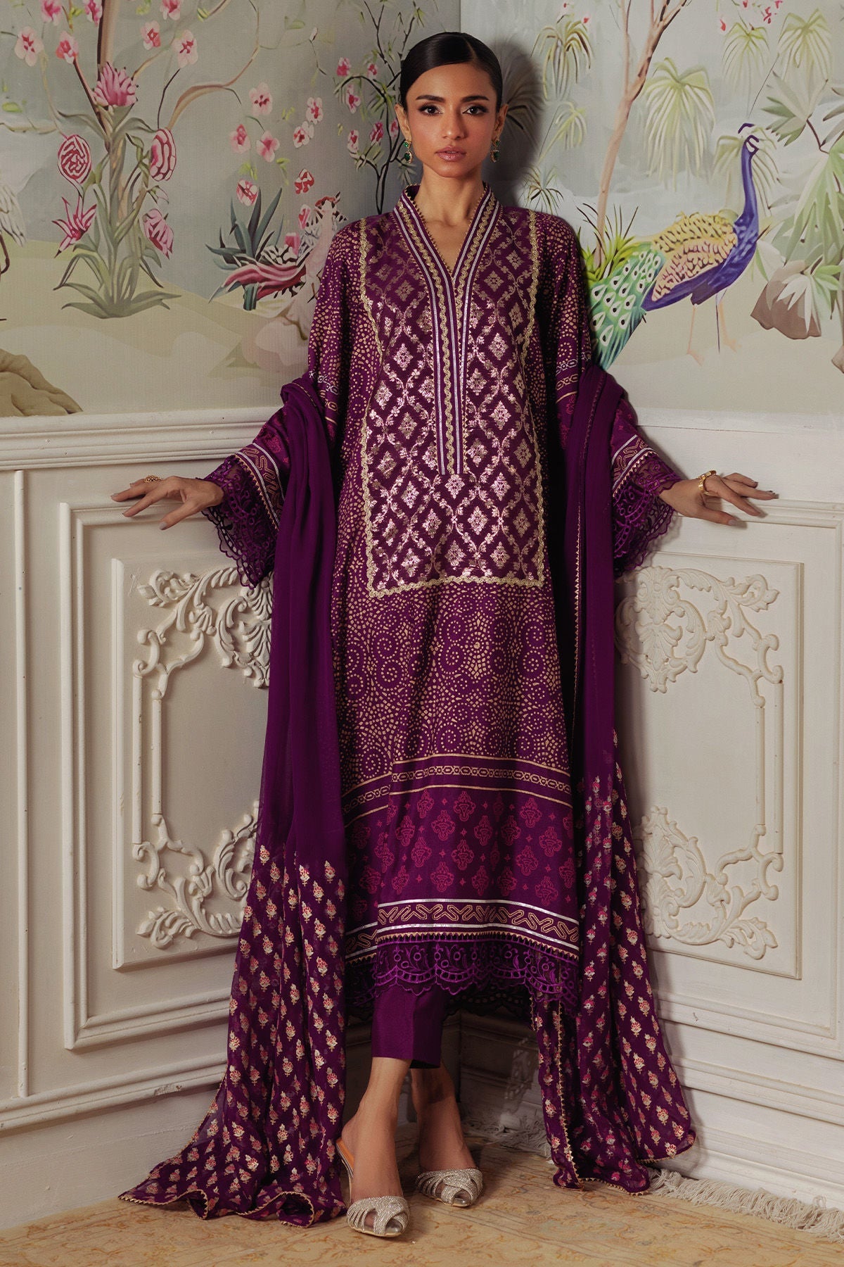 Annus Abrar | Elemental Festive | Hurmia (Shirt, Pants and Dupatta) - by Libasekhas UK - Registered Vendor of : Annus Abrar - 100% Original Designer Dress