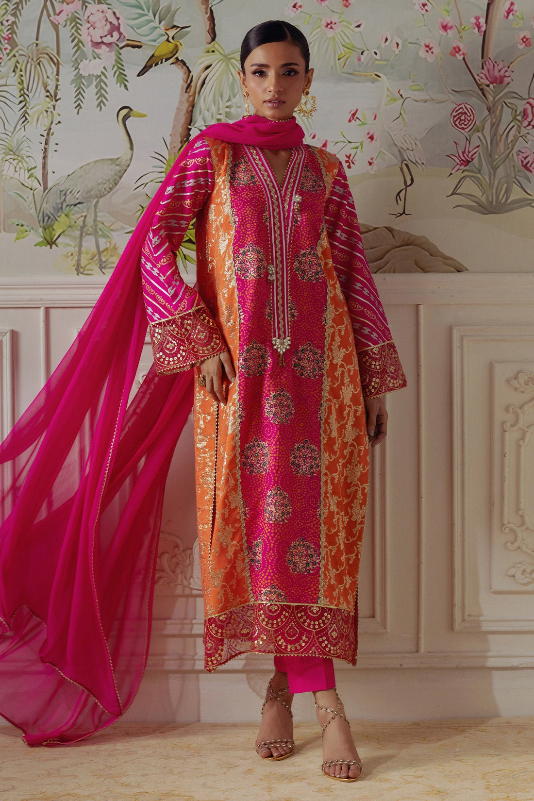 Annus Abrar | Elemental Festive | Rumniya (Shirt, Pants and Dupatta) - by Libasekhas UK - Registered Vendor of : Annus Abrar - 100% Original Designer Dress