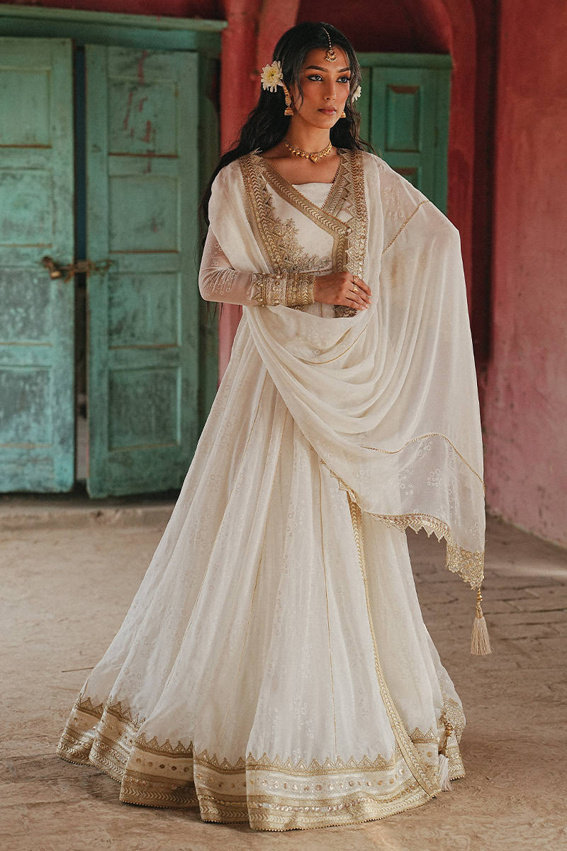 MNR | Farid Manzil Luxury Pret 26 | Noor-e-Chaand - by Libasekhas - Registered Vendor of : MNR - 100% Original Designer Dress