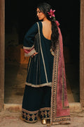 MNR | Farid Manzil Luxury Pret 26 | Neel-e-Ronak - by Libasekhas - Registered Vendor of : MNR - 100% Original Designer Dress