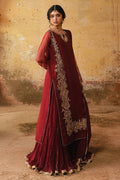 MNR | Farid Manzil Luxury Pret 26 | Surkh-e-Bahar - by Libasekhas - Registered Vendor of : MNR - 100% Original Designer Dress