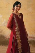 MNR | Farid Manzil Luxury Pret 26 | Surkh-e-Bahar - by Libasekhas - Registered Vendor of : MNR - 100% Original Designer Dress