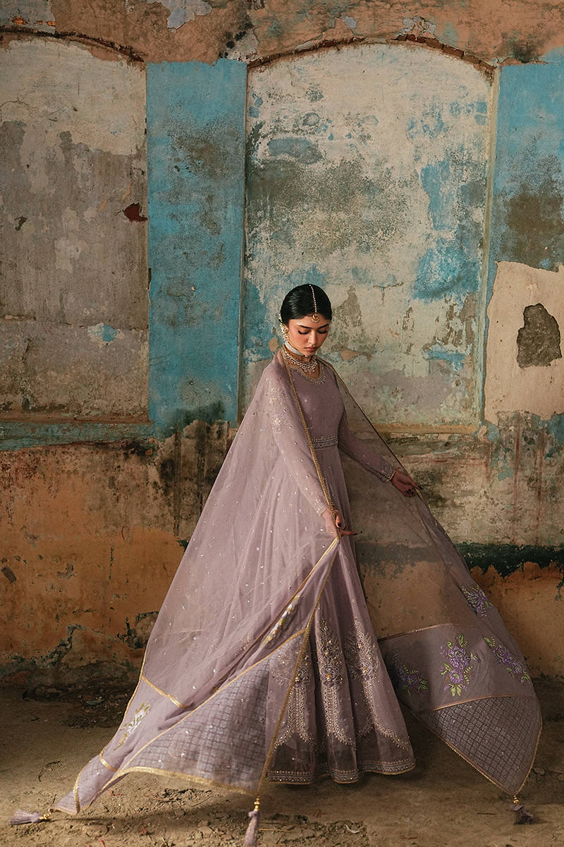 MNR | Farid Manzil Luxury Pret 26 | Sahar-e-Lilac - by Libasekhas - Registered Vendor of : MNR - 100% Original Designer Dress
