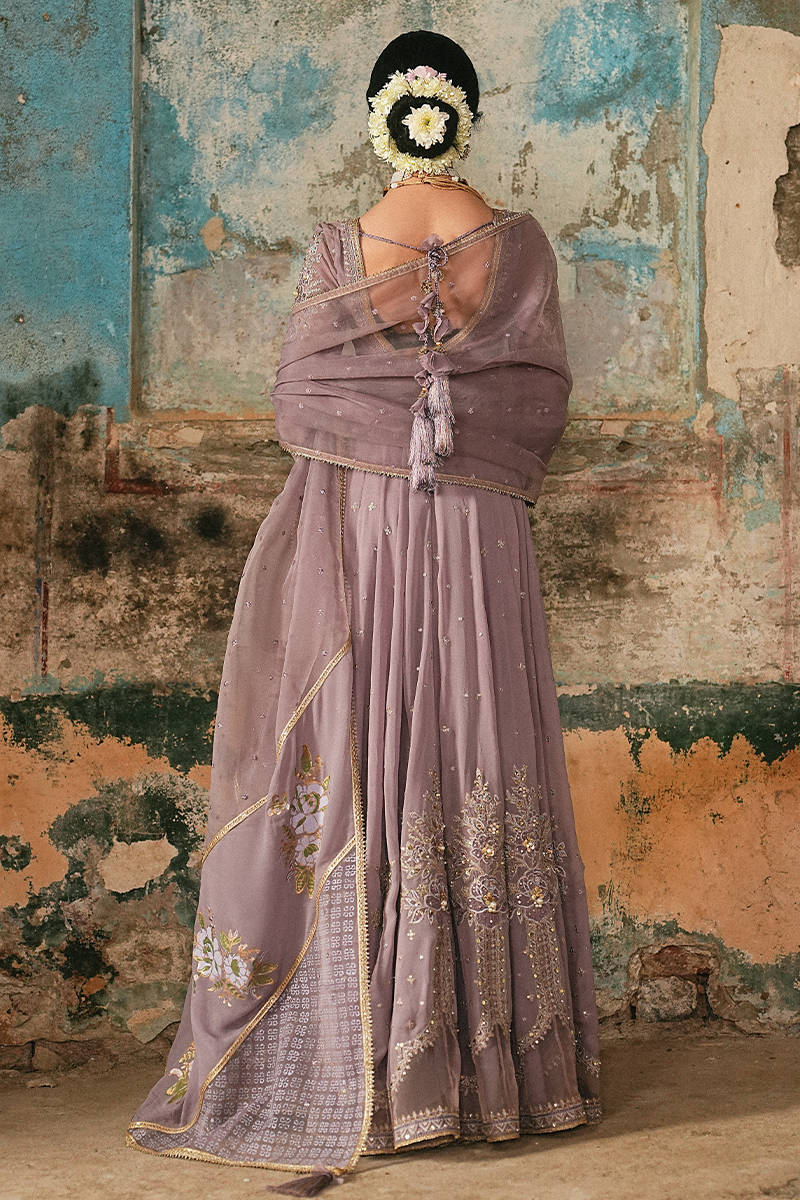 MNR | Farid Manzil Luxury Pret 26 | Sahar-e-Lilac - by Libasekhas - Registered Vendor of : MNR - 100% Original Designer Dress