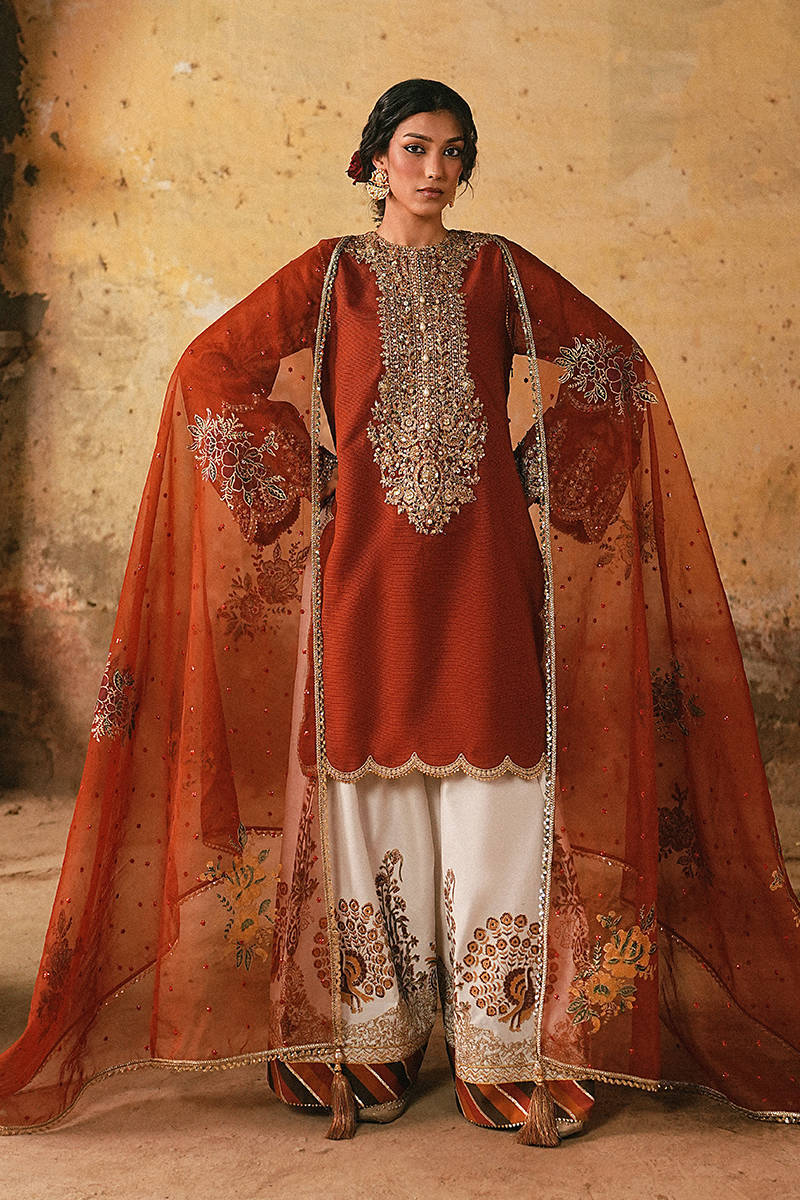 MNR | Farid Manzil Luxury Pret 26 | Shabnam-e-Bahar - by Libasekhas - Registered Vendor of : MNR - 100% Original Designer Dress