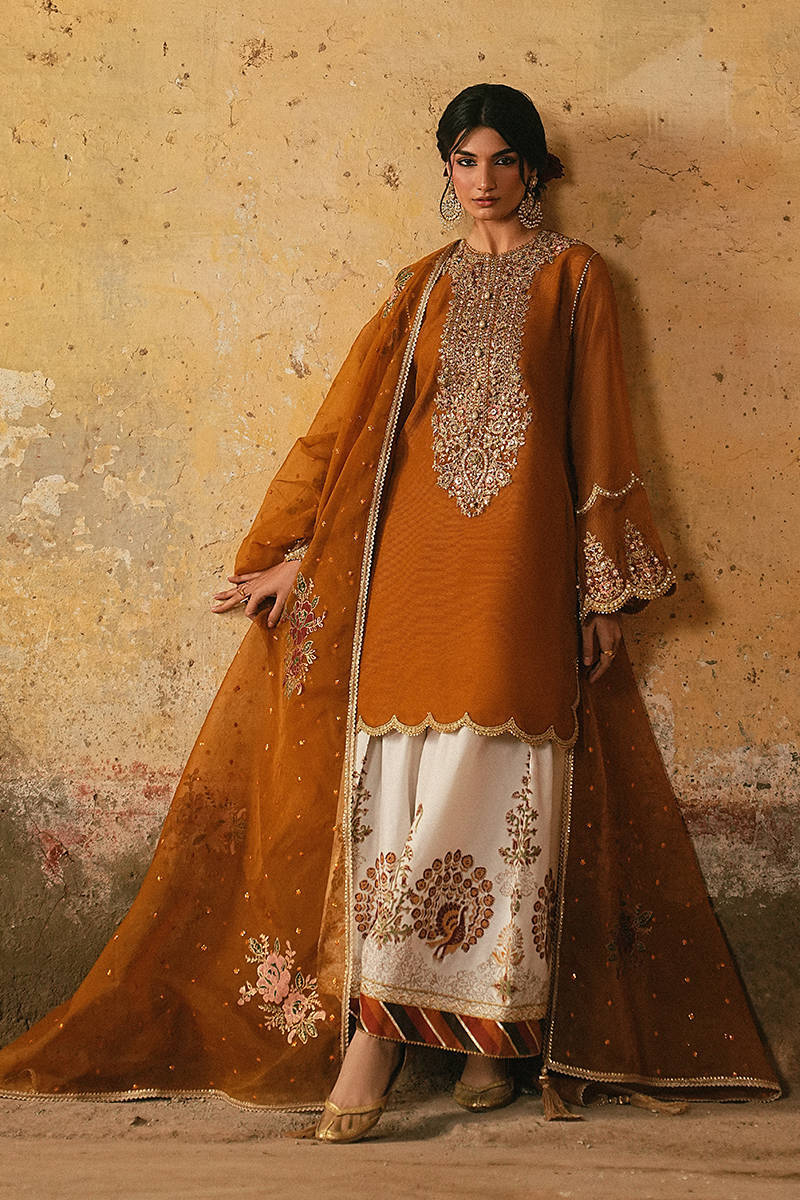 MNR | Farid Manzil Luxury Pret 26 | Rang-e-Bahar - by Libasekhas - Registered Vendor of : MNR - 100% Original Designer Dress