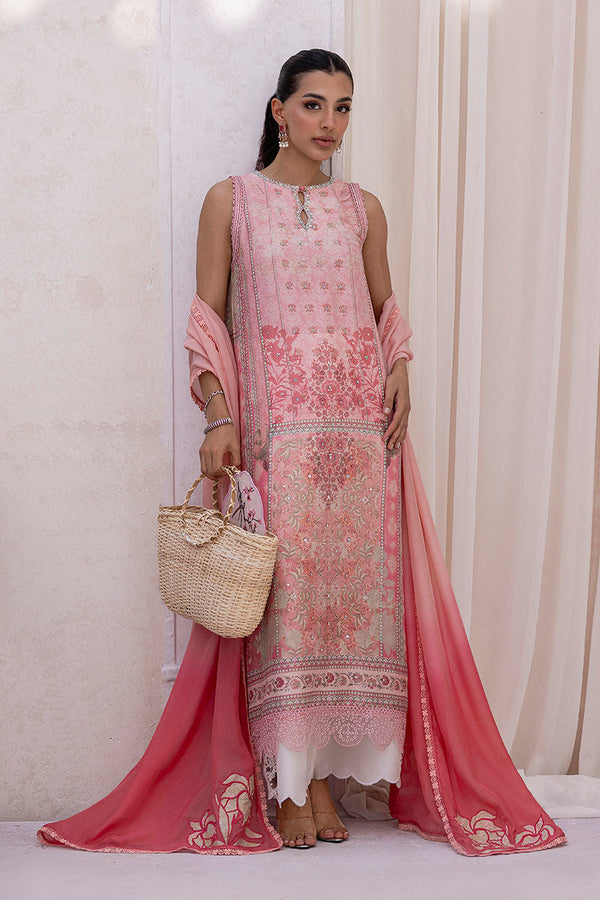 Ansab Jahangir | Digital Silk | Zoya Shirt And Dupatta - by Libasekhas UK - Registered Vendor of : Ansab Jahangir - 100% Original Designer Dress
