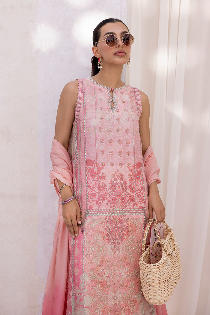 Ansab Jahangir | Digital Silk | Zoya Shirt And Dupatta - by Libasekhas UK - Registered Vendor of : Ansab Jahangir - 100% Original Designer Dress