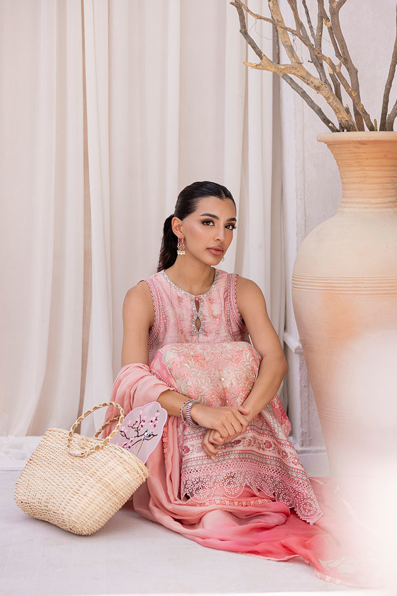 Ansab Jahangir | Digital Silk | Zoya Shirt And Dupatta - by Libasekhas UK - Registered Vendor of : Ansab Jahangir - 100% Original Designer Dress