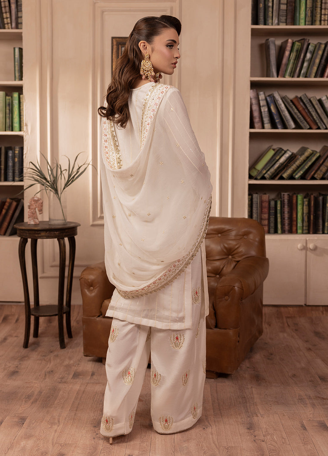 Sahane | Elyssa Festive Chiffon | CT-19005 Perle - ELYSSA - by - Libasekhas UK - Registered Vendor of : Sahane - 100% Original Designer Dresss