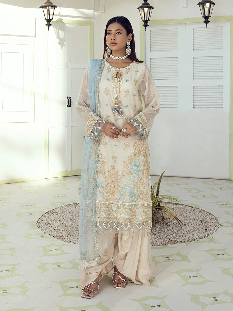 Salitex | Signature Festive Chiffon | SUNW6NO005UT - by - Libasekhas UK - Registered Vendor of : Salitex - 100% Original Designer Dresss