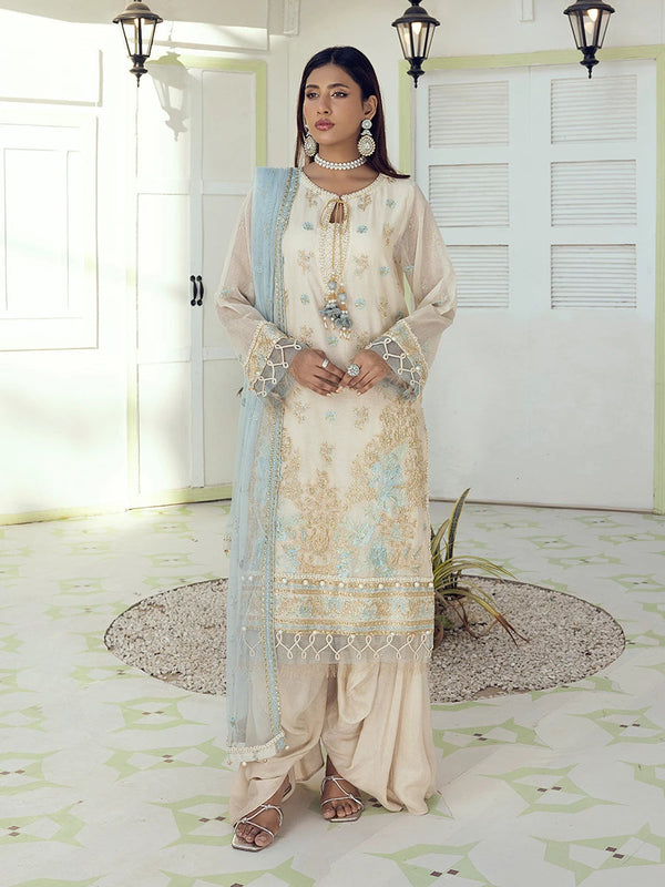 Salitex | Signature Festive Chiffon | SUNW6NO005UT - by - Libasekhas UK - Registered Vendor of : Salitex - 100% Original Designer Dresss