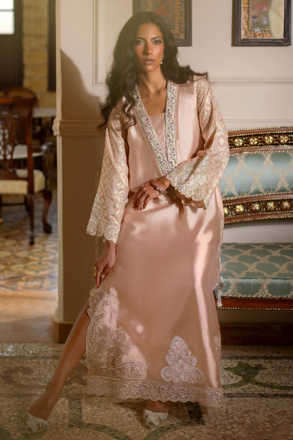 Annus Abrar | Zeh Eid Edit | Nehaal Kaftan - by Libasekhas UK - Registered Vendor of : Annus Abrar - 100% Original Designer Dress