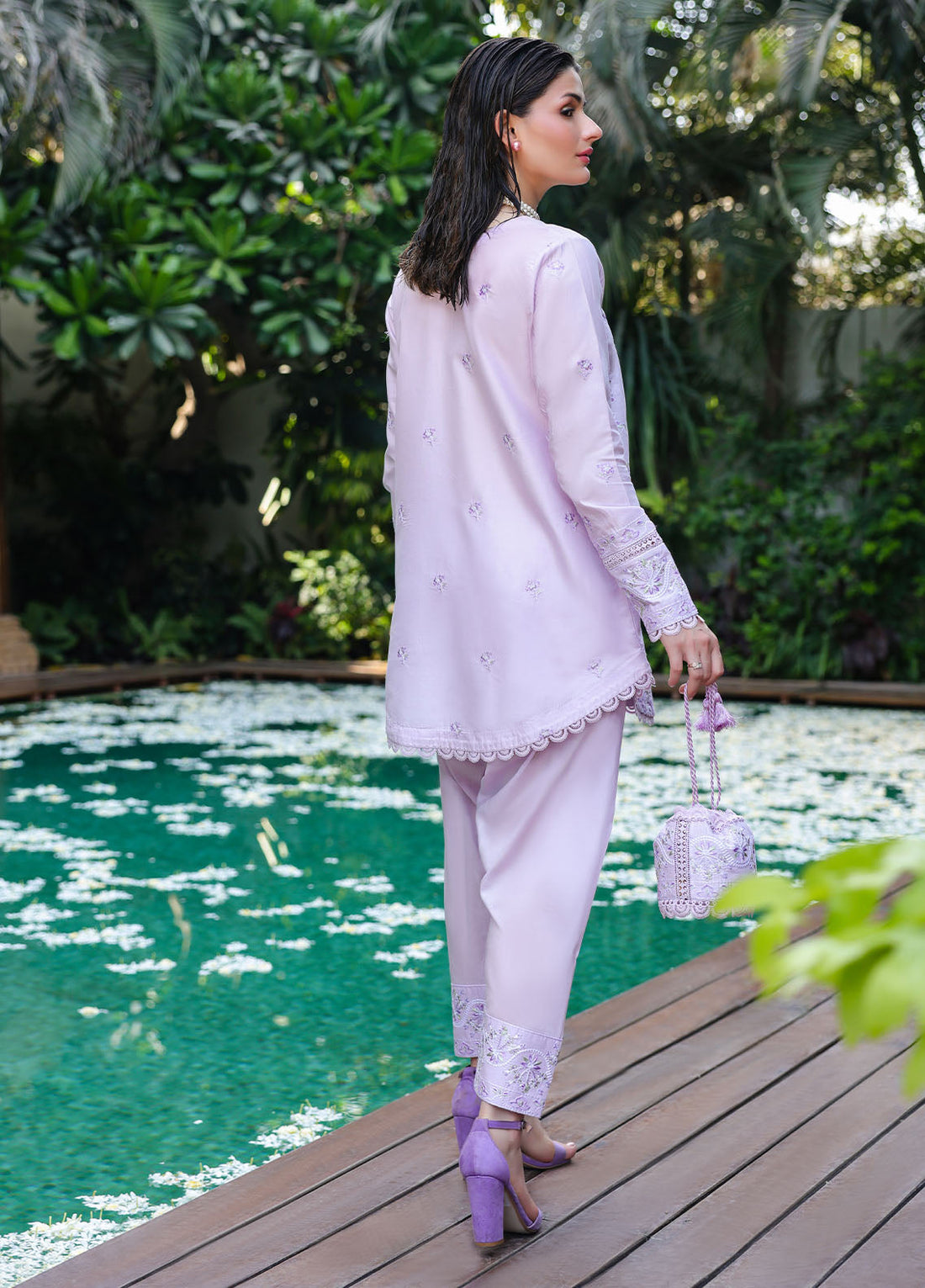 Sahane | Lovent Embroidered Pret 25 | ME23008 Lily - by - Libasekhas UK - Registered Vendor of : Sahane - 100% Original Designer Dresss