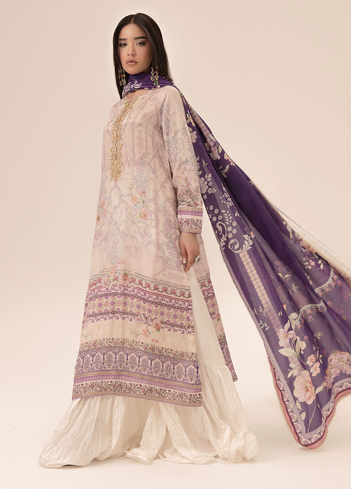 Sahane | Suay Silk Handwork Edit | CT-15003 KAIA - SUAY - by - Libasekhas UK - Registered Vendor of : Sahane - 100% Original Designer Dresss