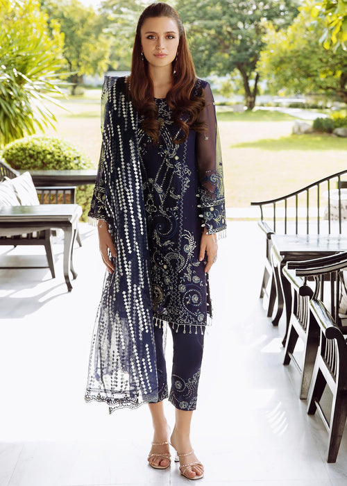 Meeral | Wedding Formals | ML-04_Blue - by - Libasekhas UK - Registered Vendor of : Meeral - 100% Original Designer Dresss