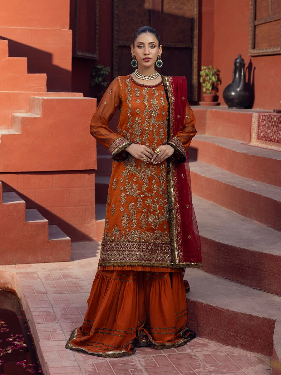Salitex | Signature Festive Chiffon | SUNW6JI019UT - by - Libasekhas UK - Registered Vendor of : Salitex - 100% Original Designer Dresss
