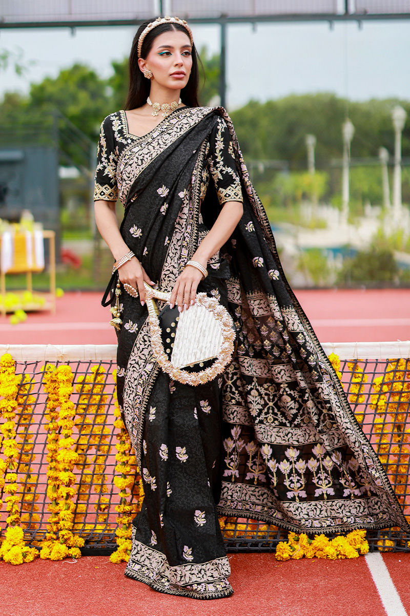 Ansab Jahangir | Marigold and Gota | Zareenah - by Libasekhas UK - Registered Vendor of : Ansab Jahangir - 100% Original Designer Dress