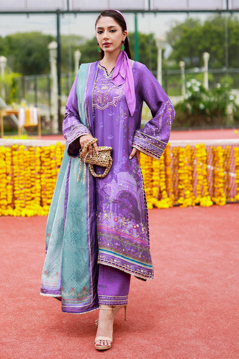 Ansab Jahangir | Digital Silk | Nehir - by Libasekhas UK - Registered Vendor of : Ansab Jahangir - 100% Original Designer Dress