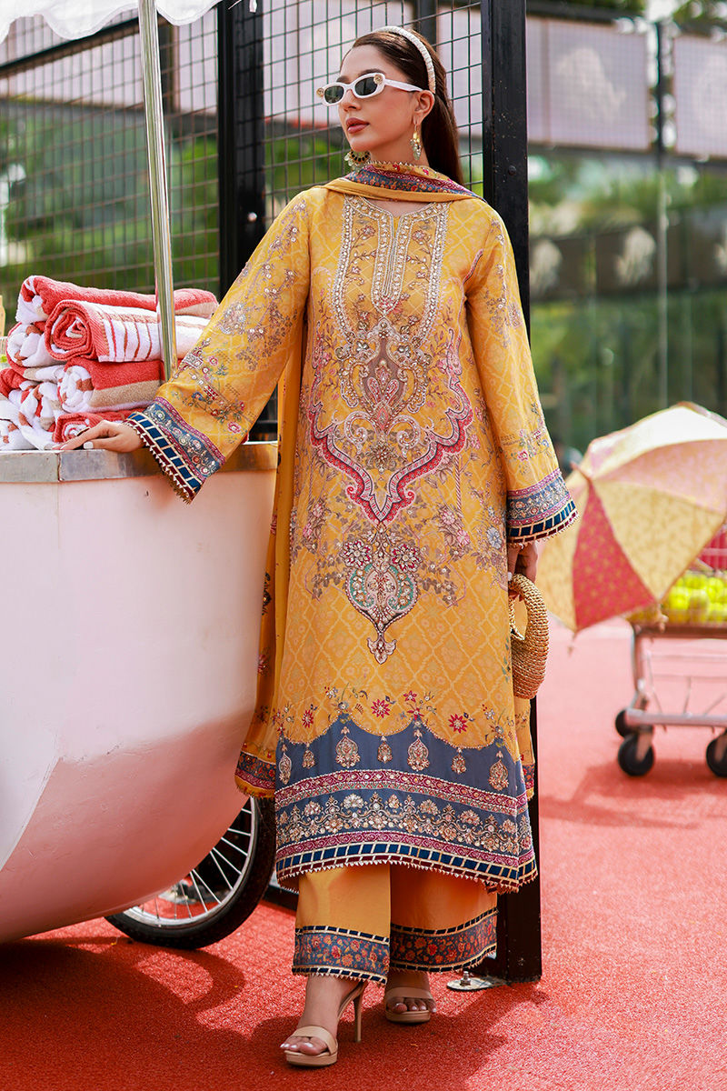 Ansab Jahangir | Marigold and Gota | Azira - by Libasekhas UK - Registered Vendor of : Ansab Jahangir - 100% Original Designer Dress