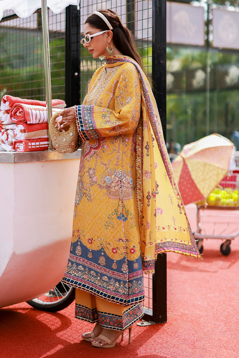 Ansab Jahangir | Marigold and Gota | Azira - by Libasekhas UK - Registered Vendor of : Ansab Jahangir - 100% Original Designer Dress
