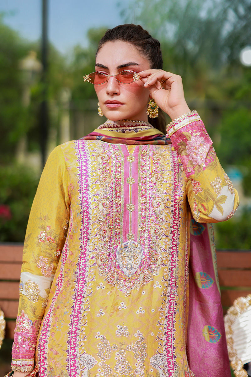 Ansab Jahangir | Digital Silk | Aveline - by Libasekhas UK - Registered Vendor of : Ansab Jahangir - 100% Original Designer Dress