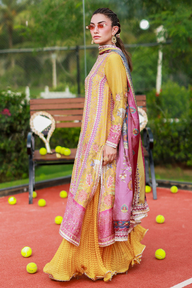 Ansab Jahangir | Digital Silk | Aveline - by Libasekhas UK - Registered Vendor of : Ansab Jahangir - 100% Original Designer Dress