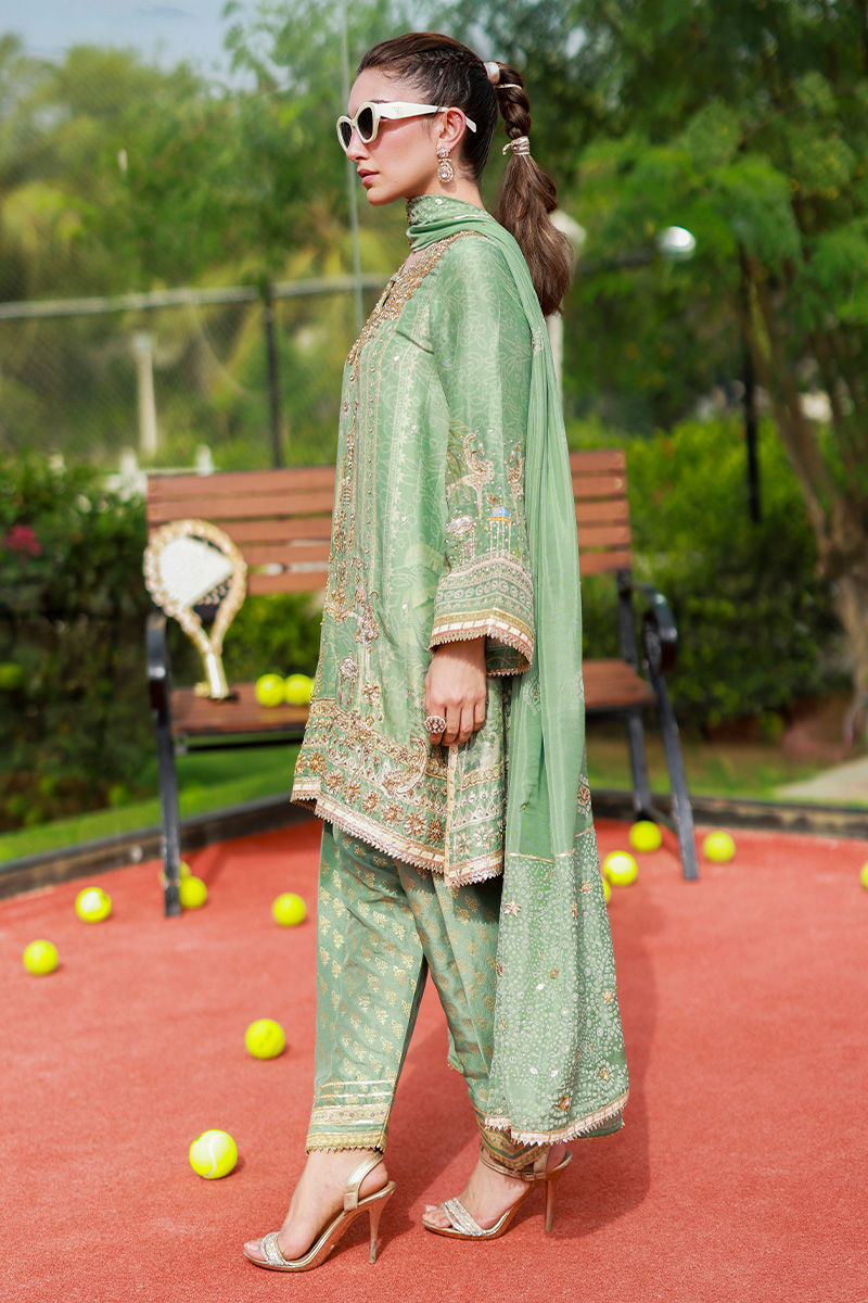 Ansab Jahangir | Marigold and Gota | Suhaina - by Libasekhas UK - Registered Vendor of : Ansab Jahangir - 100% Original Designer Dress