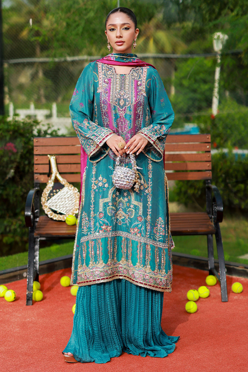 Ansab Jahangir | Marigold and Gota | Alveena - by Libasekhas UK - Registered Vendor of : Ansab Jahangir - 100% Original Designer Dress