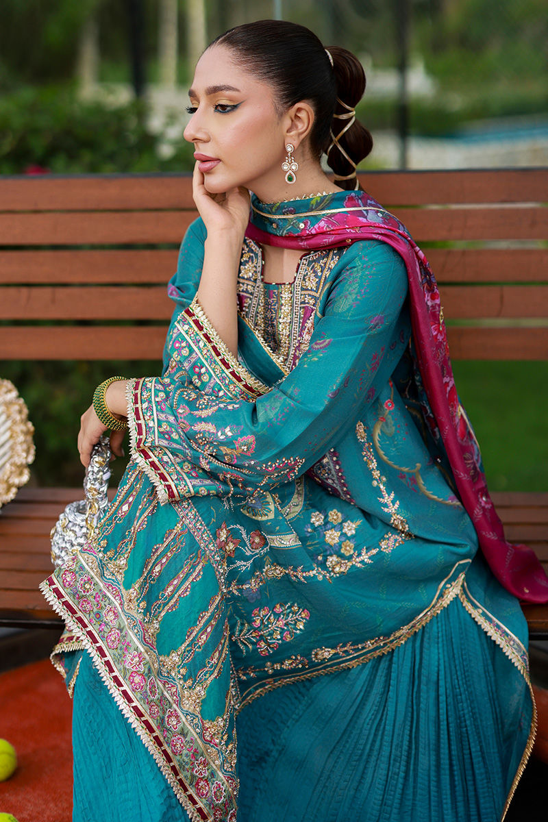 Ansab Jahangir | Marigold and Gota | Alveena - by Libasekhas UK - Registered Vendor of : Ansab Jahangir - 100% Original Designer Dress