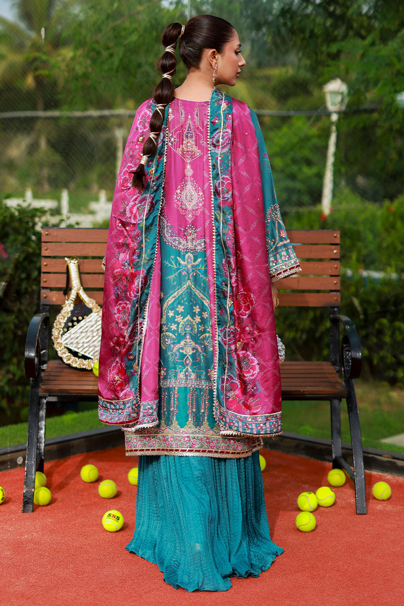 Ansab Jahangir | Marigold and Gota | Alveena - by Libasekhas UK - Registered Vendor of : Ansab Jahangir - 100% Original Designer Dress