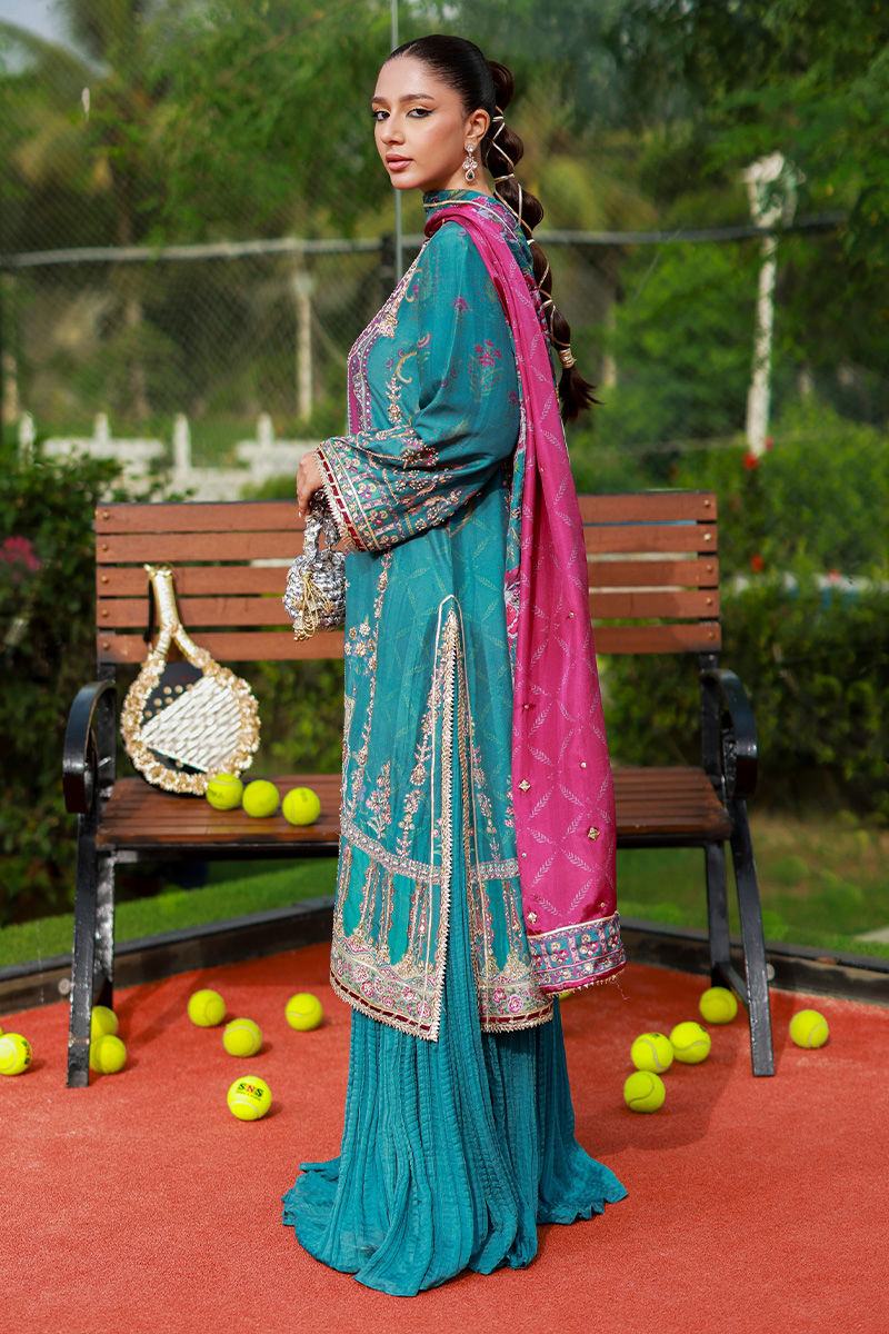 Ansab Jahangir | Marigold and Gota | Alveena - by Libasekhas UK - Registered Vendor of : Ansab Jahangir - 100% Original Designer Dress