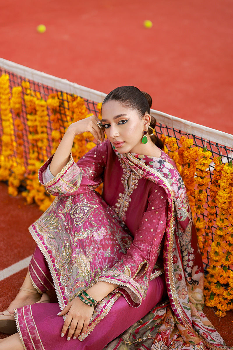Ansab Jahangir | Marigold and Gota | Sanilah - by Libasekhas UK - Registered Vendor of : Ansab Jahangir - 100% Original Designer Dress