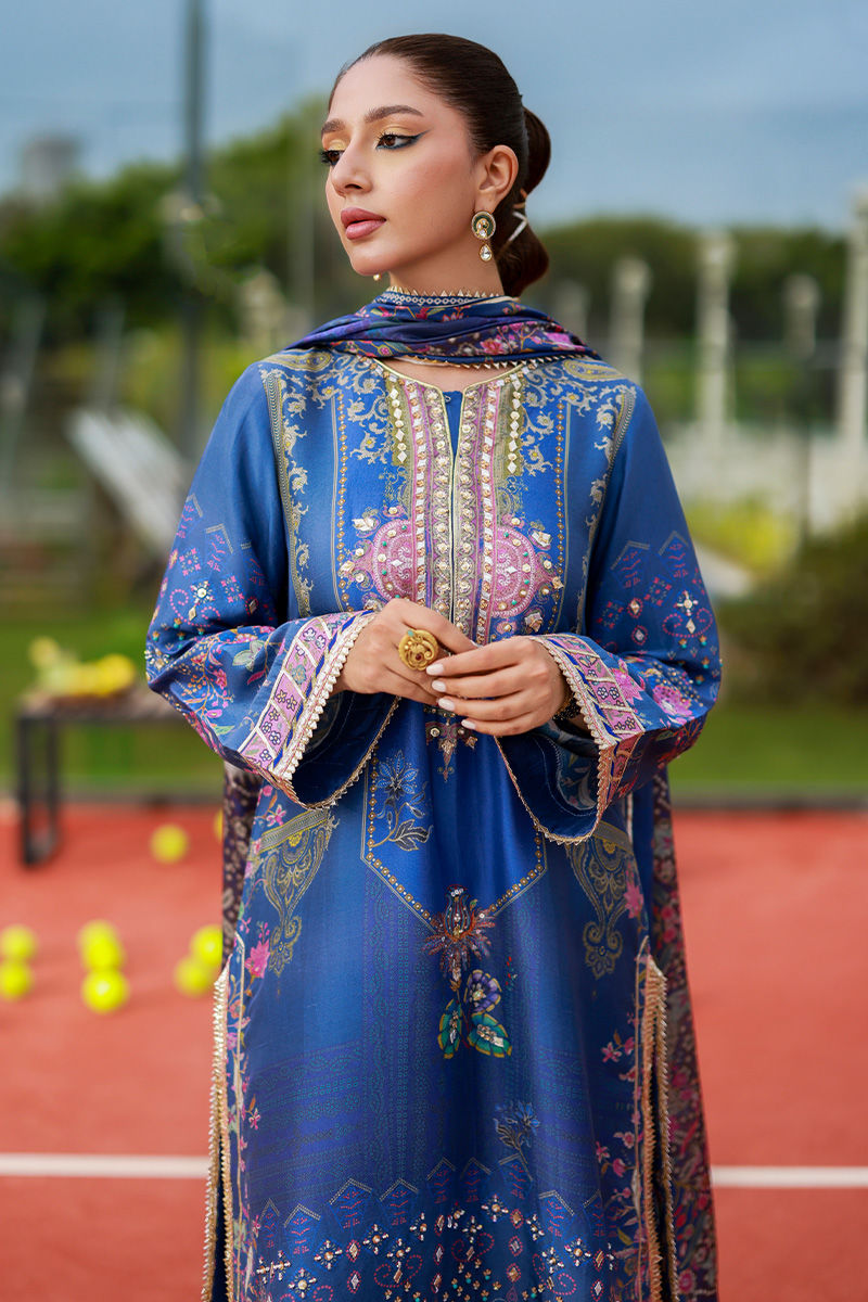 Ansab Jahangir | Digital Silk | Aroosha - by Libasekhas UK - Registered Vendor of : Ansab Jahangir - 100% Original Designer Dress