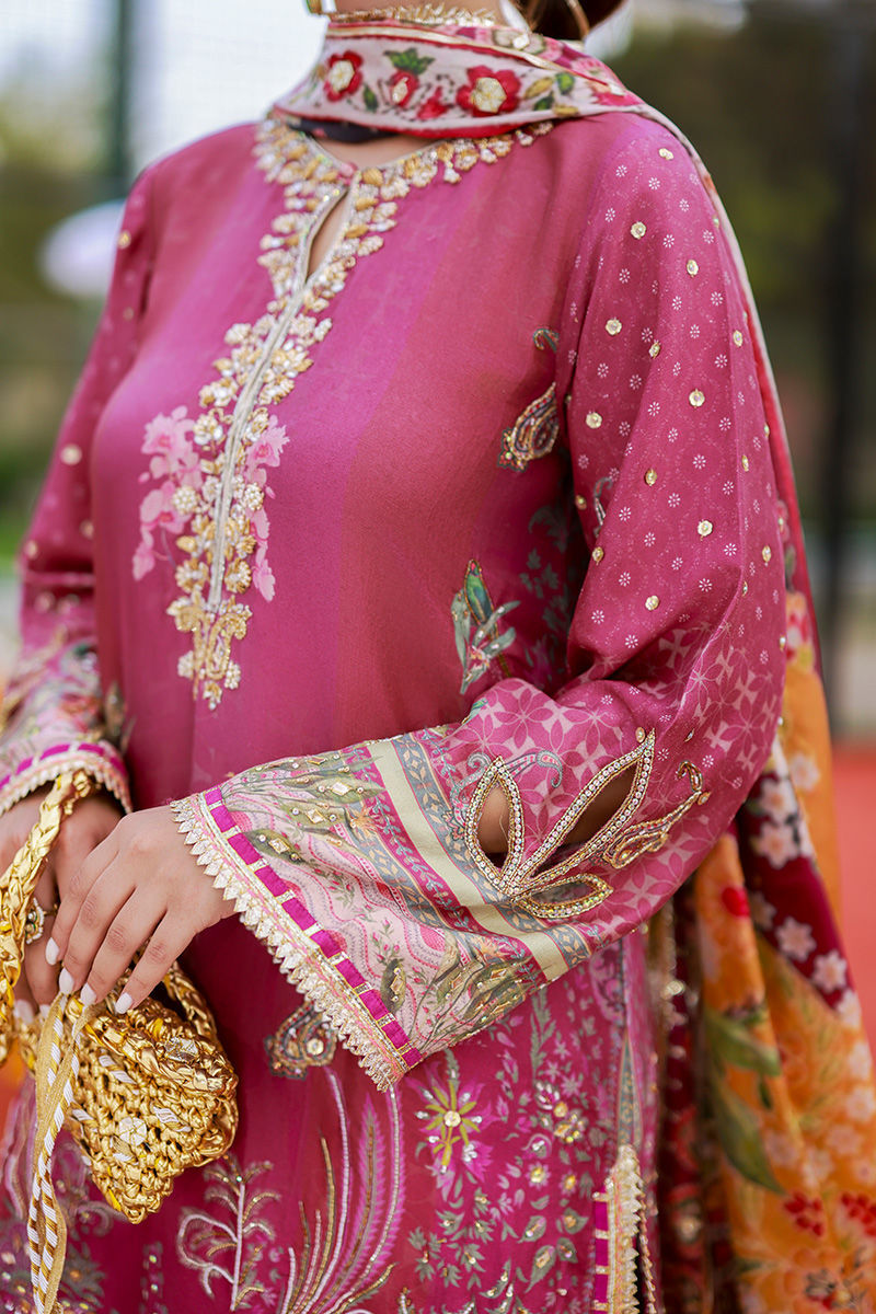 Ansab Jahangir | Marigold and Gota | Sanilah - by Libasekhas UK - Registered Vendor of : Ansab Jahangir - 100% Original Designer Dress