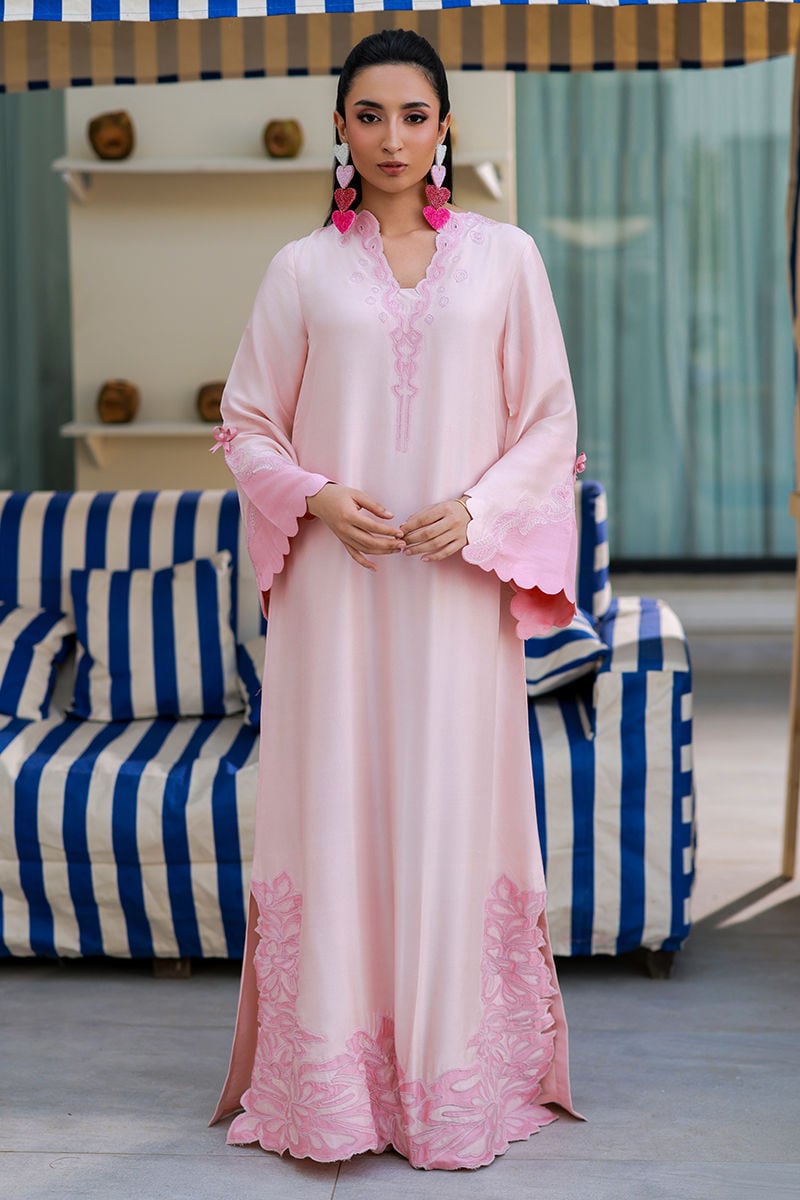 Ansab Jahangir | Summer Kaftans | Rosy - by Libasekhas UK - Registered Vendor of : Ansab Jahangir - 100% Original Designer Dress
